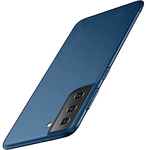 Hülle Kompatibel mit Samsung Galaxy S22 6.1, Ultra Dünn Matte Handyhülle Slim Case Cover Kratzschutz Hardcase Anti-Rutsch Schutzhülle Hard PC Für Samsung Galaxy S22 Grau Blau