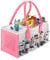 Chedin Tasche for toniebox Tonie, Aufbewahrung Box Tragetasche mit Griff, für Toniebox Starter Set und Tonies Figur, Zubehör Schutzhüllen-Organizer für über 30 Figuren (Grau + Rosa)