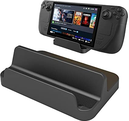 Byffoer Standfuß Kompatibel mit Valve Steam Deck Konsole, Halter für Steam Deck Anti-Rutsch Wärmeableitung Leicht Spielkonsolenhalter
