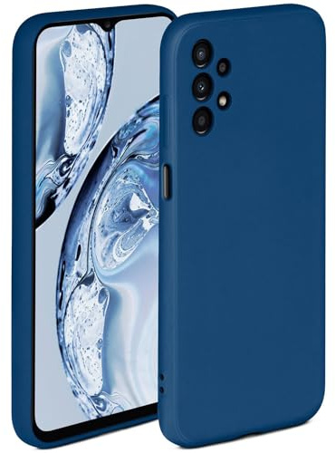 ONEFLOW Soft Case für Samsung Galaxy A13 (4G) Hülle aus Silikon mit Kameraschutz, Silikonhülle mit erhöhtem Schutz fürs Display, Backcover Schutzhülle, weiche Handyhülle, Blau
