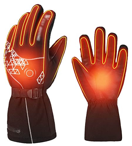 Electric Battery Heated Gloves for Men and Women Outdoor Indoor Battery Powered Hand Warmer Glove for Climbing Hiking Cycling