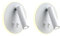 uksunvi Lámpara de pared LED, lámpara de pared de lectura junto a la cama, lámparas de lectura de pared LED de 12 W, foco ajustable （3 W + 9 W 3000 K luz cálida） (blanco Forma redonda 2PCS)