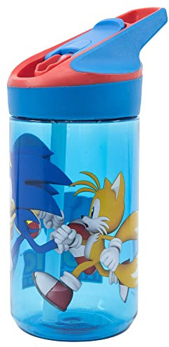 Botella de agua infantil reutilizable de tritan de 480 ml de Sonic