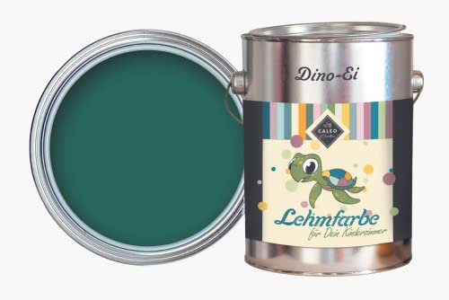 Caleo Color Lehmfarbe PALMENBLATT Dunkelgrün/Tannengrün, 2,25 Liter - ökologische Wandfarbe für Wohnzimmer und Co. - hoch deckend, tropffrei, geruchsneutral