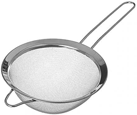 Colador Acero Inoxidable/Colador Cocina/Colador Acero Malla Fina/Juego de Colador Acero Inoxidable Redondo Microperforado(20cm)