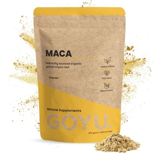 Cupplement Maca Pulver Bio 100 gram - Energie & Hormonbalance - Maca-Wurzel - Vegan - Ohne Zusatzstoffe - Laborgeprüft - 33 Tage Vorrat pro Beutel
