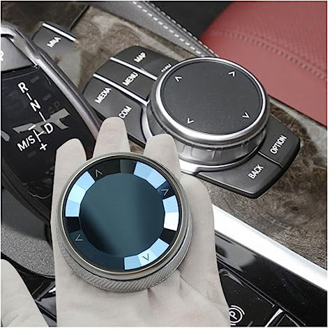 NINOMA Car Styling Crystal Multimedia Buttons Switch Knob Cover Sticker Kompatibel mit BMW 5er 6er 7er G30 G38 G32 X3 G01 X4 G02 Autozubehör