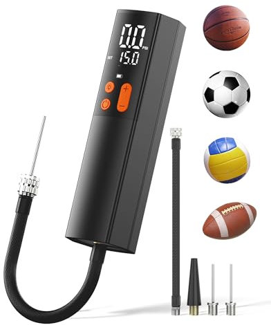 Teffim Herren Czk-3693 Elektrische Ballpumpe, Schwarz, Mini