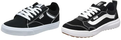 Vans Herren Range EXP Sneaker, (Suede/Canvas) 45 EU Filmore Hi Suede/Canvas Veloursleder Leinwand Schwarz Weiß, 44