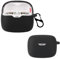 carinacoco Silicone Case for JBL Tune Buds with Carabiner, Soft and Flexible, Ultra-Thin Shockproof Cover Slim-Fit Anti-Fall Earphone Case for JBL Tune Buds, Black