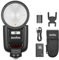 Godox V1Pro-F Round Head Camera Flash Speedlite for Fuji, 76Ws 2.4G Camera Flashgun with Detachable Sub Flash SU-1, 2980mAh Chargable Battery, HSS TTL Speedlight Flash for Fuji Camera
