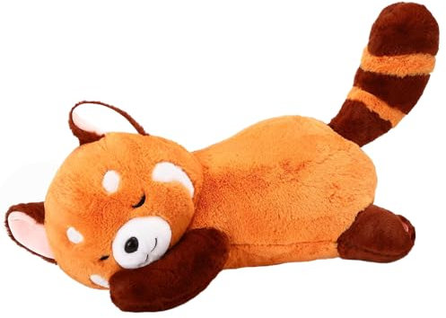 Fiotha Roter Panda Kuscheltier, 35cm Panda Kuscheltier, Roter Panda, Kuscheltier Waschbär, Roter Panda Plüschtier, Red Panda Plush Geschenke für Kinder, Mädchen, Jungen (Sitzposition)