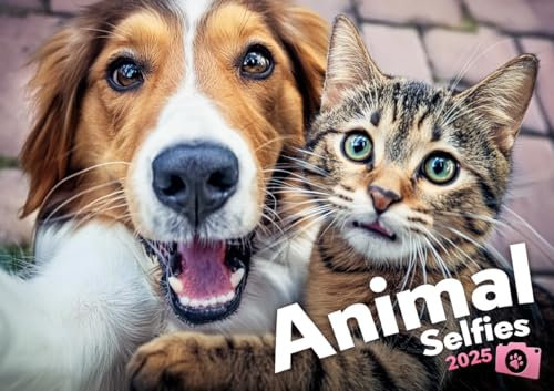 Animal Selfies 2025: Der tierisch lustige Selfies Kalender
