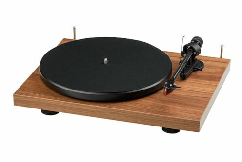 Pro-Ject Debut E Carbon Phono 2M Red Platenspeler Voorversterkt Carbon Toonarm - Walnoot