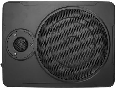 HELEVIA 8 Inch Car Subwoofer 600W Powered Car Speaker Ultra Slim Compact Aluminium Alloy Car Subwoofer for Truck