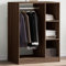 Kangmusi Kleiderschrank Braun Eichen-Optik 77x48x102 cm Holzwerkstoff, kangmusi840813