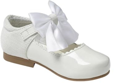 Scarpe Mary Jane in Vernice per Bambine con Fiocco in Raso: Calzature Ideali per Occasioni Eleganti misurare 20