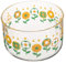 BEBEMOKO Tazón De Ensalada De Vidrio Vintage Cuenco Decorativo Para Servir Frutas y Postres Para Fiestas y Eventos y Fácil De Limpiar