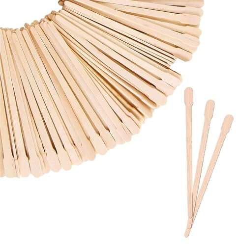 GVSS 300 Pièces Spatules à Cires 88 mm, Spatule Bois,Spatules Épilation en Bois,Epilation Bâtons Applicateurs à Cire,Spatule Cire Chaude,Spatules en Bois,Tête plate