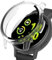 YealRed Custodia Compatibile con Garmin Vívoactive 5, Custodia Rigida per PC Proteggi Schermo in Vetro Temperato, Protezione Antigraffio Completa, Compatibile con Garmin Vívoactive 5 - Trasparente