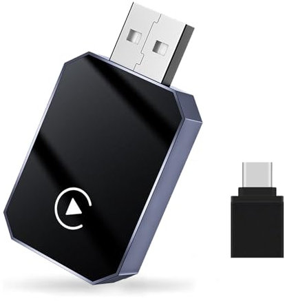 Bettinay Wireless Carplay Adapter Uk, 2 in 1 Car Box Wireless Adapter for Android Auto, Plug and Play