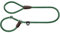HUNTER Retriever-Hundeleine Freestyle, Farbe: dunkelgrün, integrierte Halsung, stufenlos verstellbar, witterungsbeständig, pflegeleicht, griffig, Robustes Tau mit Ledertipps, Größe: 8/170