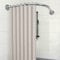 APHTOCF Duschvorhangstange L Form Ohne Bohren Ecke Halterung 70-95x70-95cm, Duschstange Für Duschvorhang Badewanne Schiene, Ohne Deckenhalterung, Für Badezimmer, Bekleidungsgeschäft, Silber