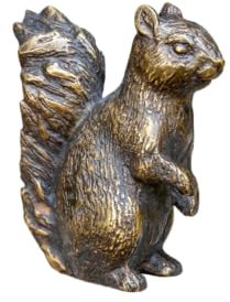 Generisch Bronze-Skulptur Eichhörnchen | 8x4x9cm | Tierfigur aus Bronze handgefertigt