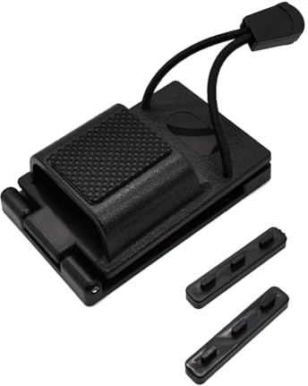 Boddceto Neuer Gürtelhalter mit Handständer, Universeller Walkie-Talkie-Clip, Hüfthalter, Stützschnalle, Schnellverschluss