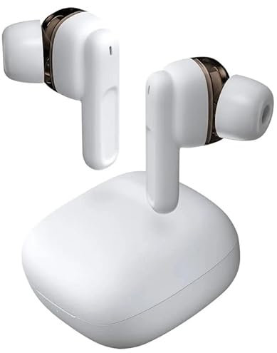 Glowster Cuffie senza fili Bluetooth 5.1, colore bianco, suono avvolgente, ideale per gaming e intrattenimento multimediale.