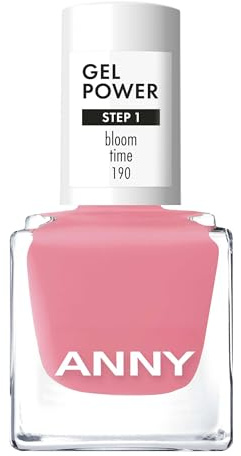 ANNY Gel Power Nail Polish, Gel-Farb-Nagellack, Kräftiges Korallrosa | Brillanter Glanz, Bis zu 12 Tage Halt, Splitter- & kratzresistent, Ohne UV-Lampe, Bloom time, 8ml