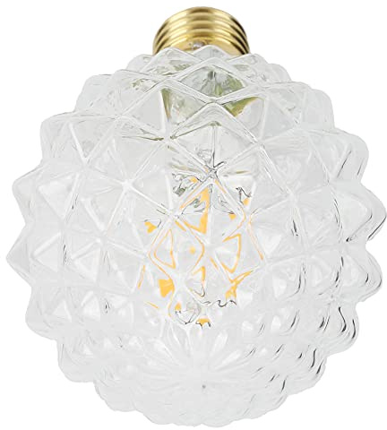 Ampoule Décorative E27, Filament Vintage, 4W, Lumière Chaude pour éclairage Intérieur, Salon, Verre, 1 Pièce (clair)
