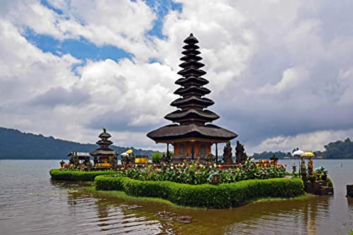 hansepuzzle 22079 - Tempel auf Bali Puzzle 2000 Teile - Religion Motiv mit hochwertiger Aufbewahrung: Kartonbox und wiederverschließbarem Beutel - Format 90 × 60 cm