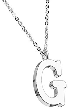beyoutifulthings Halskette Anhänger BUCHSTABE G INITIALEN Kette Damen-Halskette Schmuck Collier Edelstahl Silber
