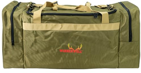 Winnerwell L Tragetasche für Woodlander & Nomad 1G L-Zeltofen, robuste Transporttasche aus Polyester mit Hauptfach und 2 Seitenfächern, Ofentasche für Campingofen Zubehör