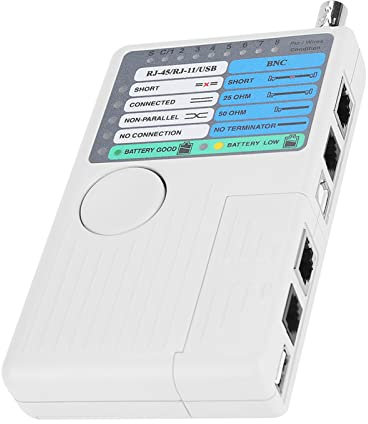 Testeur de câble réseau 4-en-1 Portable LAN Testeur de câble réseau à distance RJ11 RJ45 USB BNC pour câbles UTP STP+testeur rj45 testeur rj45 testeur bnc appareil rj45 test testeur rj45 cat 7 bnc rj