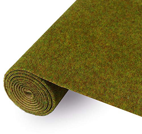 Evemodel 100 * 41 cm Alfombra de césped - Paisajismo Colores Surtidos Mat Praderas Mate, Modelo de Césped Césped Alfombra Césped Hierba Mini Jardín Bonsái Decoración