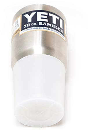 Silicone Boot Sleeve Protector for 20oz, 26oz, 30oz Yeti Rambler Tumbler Cups and 32oz Hydro Flask Tumbler (Frost)