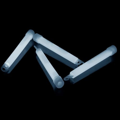 NEON FUN Dicke Maxi Power Knicklichter | Weiss | 8h Leuchtdauer | 150x15 mm | Geprüfte | Testurteil 1,4 sehr gut, Menge:1 Stück