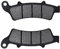 AHL 1 Paar Motorrad vorne Bremsbelag Kompatibel mit APRILIA Atlantic 250 2003-2005/ Atlantic 250 ie 2006-2008/Scarabeo 250 ie 2007-2010 / Atlantic 300 2010-2011
