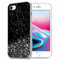 Cadorabo Hülle kompatibel mit Apple iPhone 7/7S/8/SE 2020 Rundumschutz TPU Silikon Case Mädchen Glitzer Strass Design Slim Kratzfest Weiche Gummi Bling Schutzhülle für iPhone 7/7S/8/SE 2020 in Schwarz