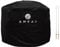 AMKAJ Round Fire Pit Cover - 80x50cm, Large, Black, Heavy Duty, Tear Proof, 600D Polyester, Outdoor UV Protection, Waterproof & Windproof Fire Bowl Cover- Complete with 2 BBQ Forks
