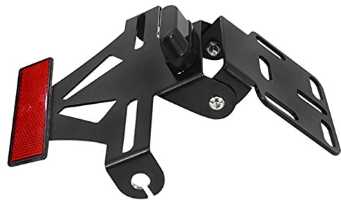 Jomewory Motorrad-Kennzeichen | Multifunktional mit LED, Zubehör Modifikation Motorrad hinten verstellbar Multifunktional