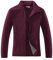 33,000ft Damen Fleecejacke mit Durchgehendem Reißverschluss Stehkragen Damen Leichte Fleece Jacke Antistatische Outdoor Damenjacke für Wandern und Freizeit, Weinrot 2XL