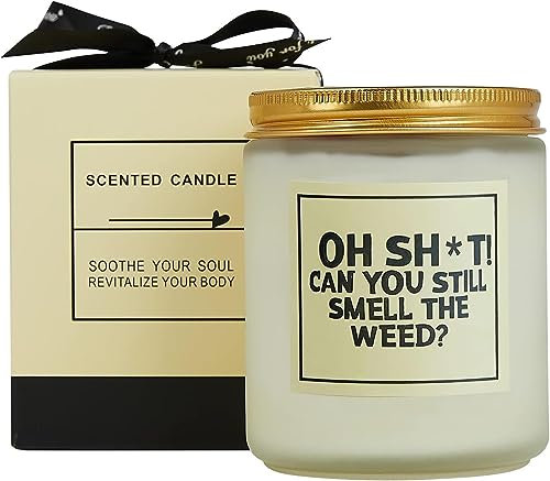 Rosemary and Orange Sage Scented Candles, Best Friend Birthday Gift - 420 & Stoner Gifts