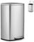 GiantexUK 50L/68L Recycling Pedal Bin, Stainless Steel Rectangular Trash Bin with Silent Soft Close Lid & Pedal, Fingerprint-Proof Recycle Dustbin for Home Kitchen(50L without Deodorant Box, Silver)