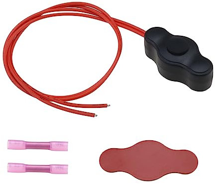 Be In Your Mind 1 set di interruttori a pulsante impermeabili da 12 V con connettore rapido per illuminazione d'accento a LED su moto, auto, camion, ATV, golf cart