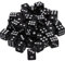 50pcs 8mm Schwarze Würfel, Erwachsene Spielwürfel Für Das Unterrichten Von Mathematik, Aktivität, Casino -Themen, Partybevorzugungen, Spielzeuggeschenke, Zaubertrick -Requisiten