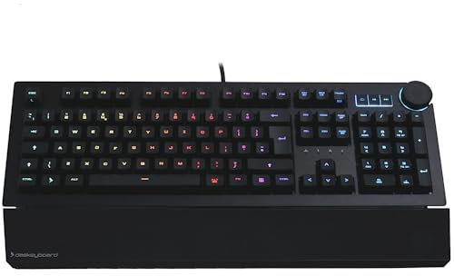 Das Keyboard 5QS Smart RGB Gaming Keyboard, Omron Gamma Zulu Switches, UK Layout, Black