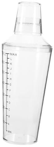 HOMSFOU Bicchiere Da Miscelazione Con Scala Shaker Con Bilancia Shaker Per Caffè Espresso Shaker Per Vino Tazza Per Miscelare Cocktail Shaker Trasparente Pc Bottiglia Di Segmento